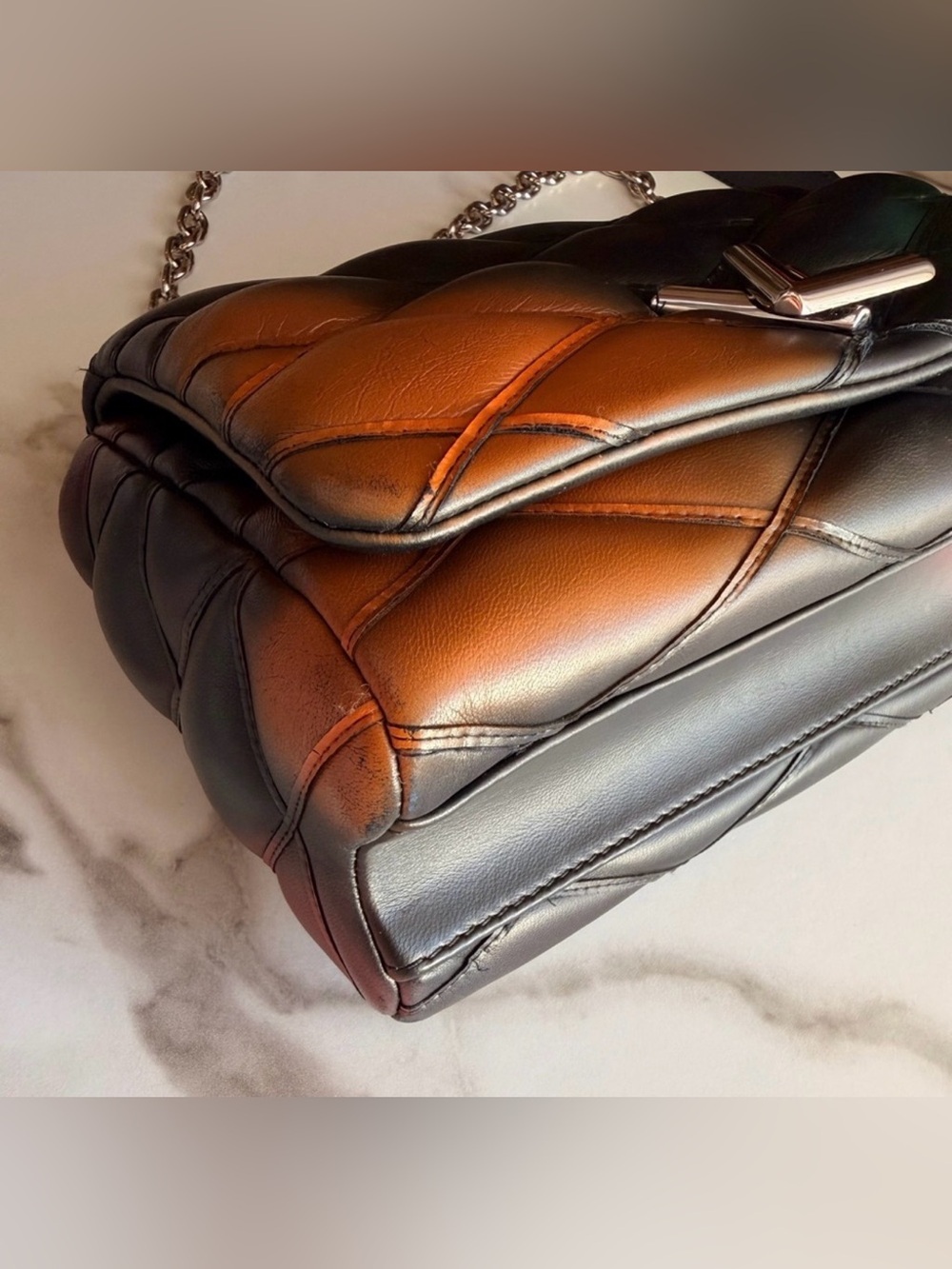 Louis Vuitton Shoulder bag Twist Puff in Black/Multicolour Calfskin leather - Picture 11 of 13